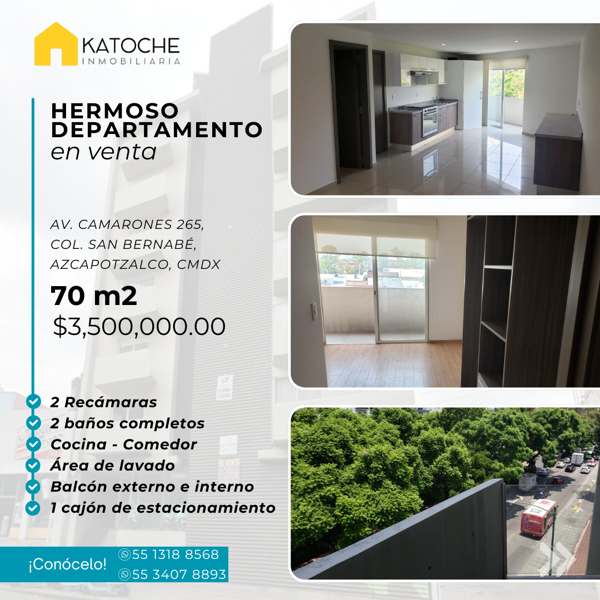 Departamento en venta en San Bernabe, Azcapotzalco — foto 2 de 10