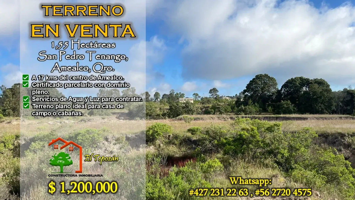 Terreno en venta en San Pedro Tenango, Amealco de Bonfil — foto 1 de 19