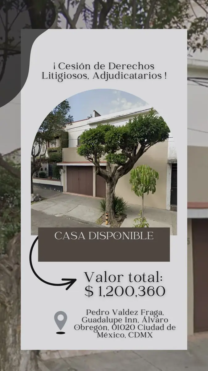 Casa en venta en Guadalupe Inn, Álvaro Obregón — foto 1 de 8