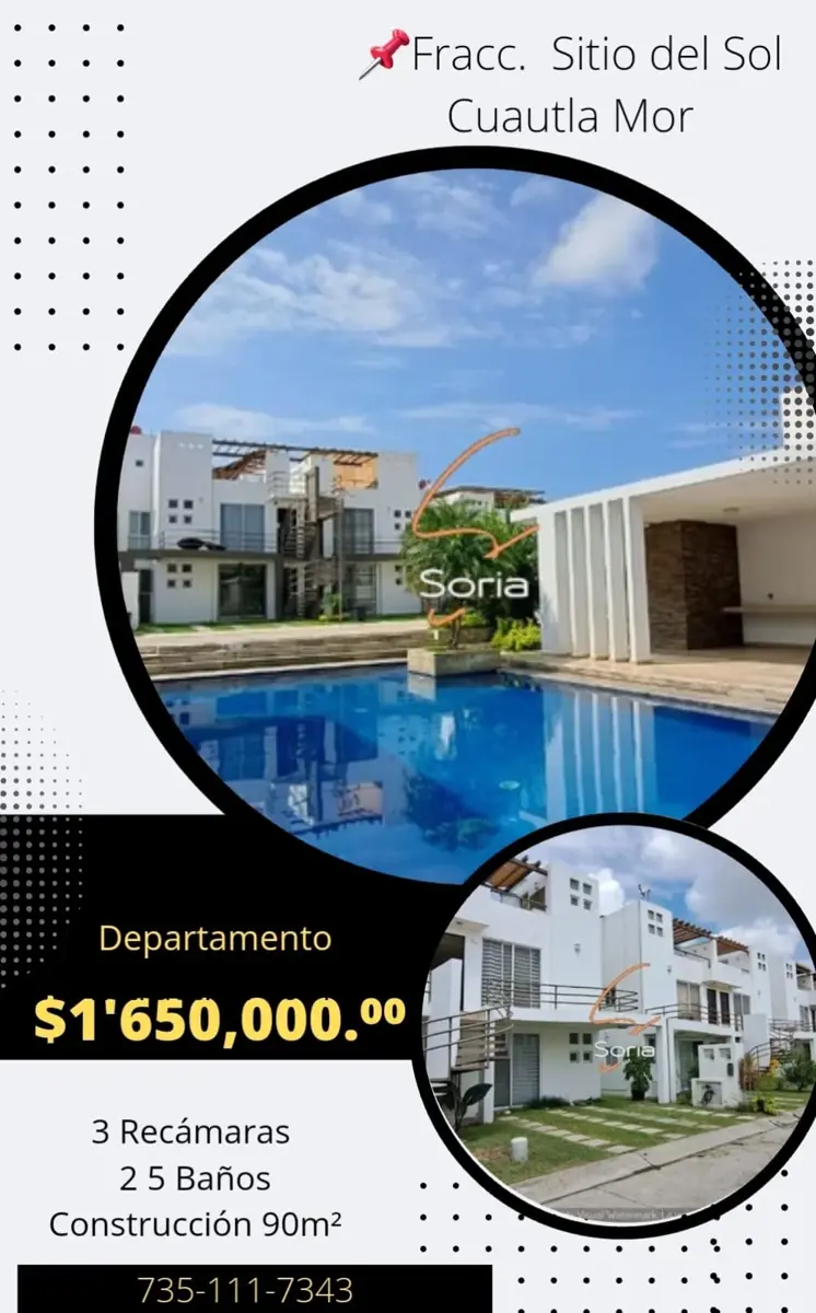 Departamento en venta en Sitio del Sol, Cuautla — foto 1 de 39
