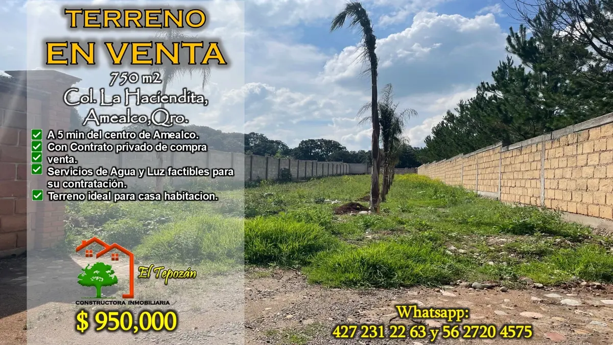 Terreno en venta en La Haciendita, Amealco de Bonfil — foto 1 de 23