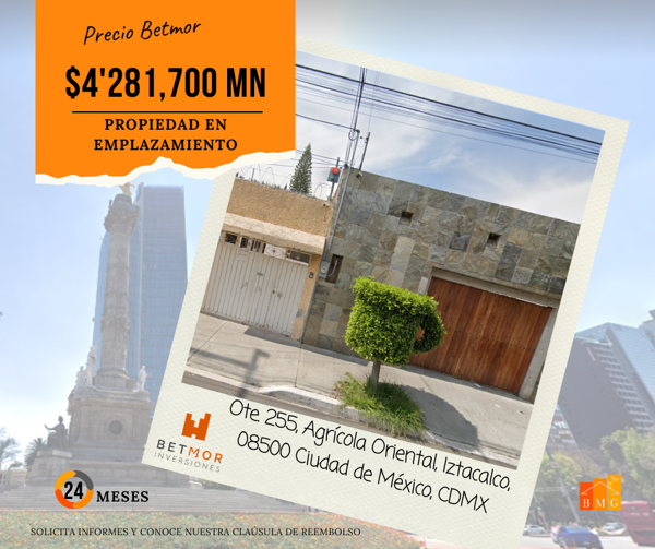 Casa en remate en Agricola Oriental, Iztacalco, Ciudad de México