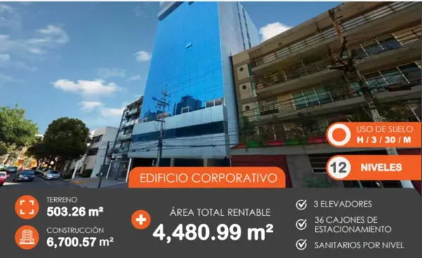Edificio en renta en Anzures, Miguel Hidalgo — foto 2 de 16