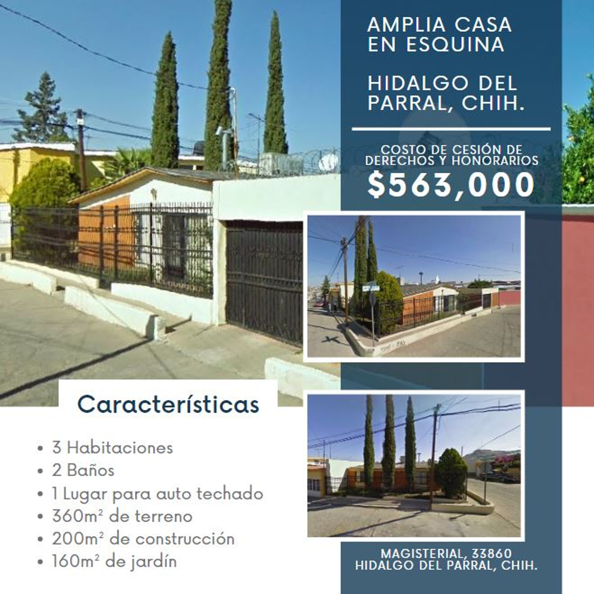 Casa en venta en Magisterial, Hidalgo del Parral — foto 1 de 8
