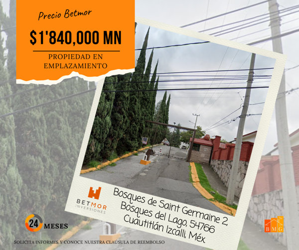 Casa en remate en Bosques del Lago, Cuautitlán Izcalli, México