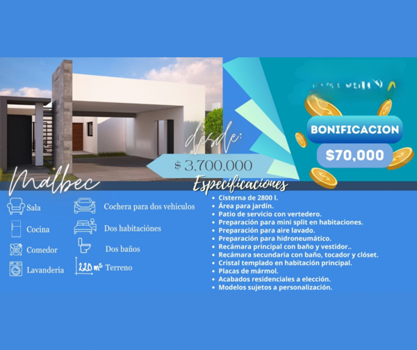 Casa en venta en Los Viñedos, Torreón — foto 3 de 3