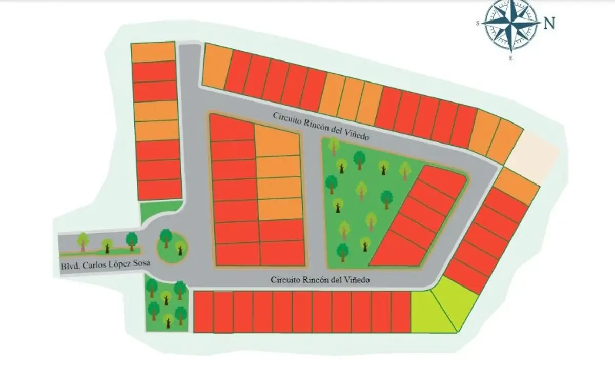 Terreno en venta en Los Viñedos, Torreón