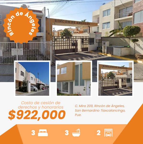 Casa en San Bernardino Tlaxcalancingo, San Andrés Cholula, Puebla