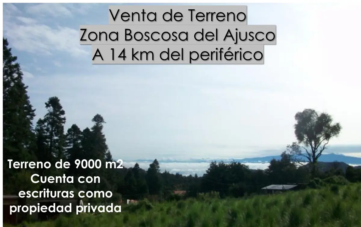 Terreno en venta en San Miguel Ajusco, Tlalpan — foto 1 de 14