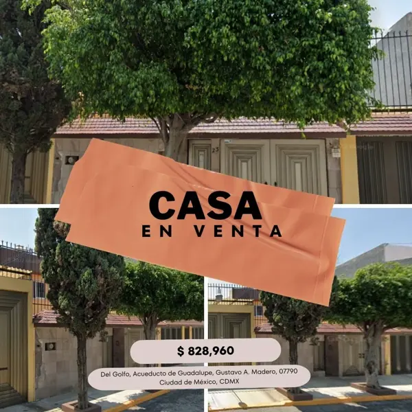 Casa en Acueducto de Guadalupe, Gustavo A. Madero, Ciudad de México