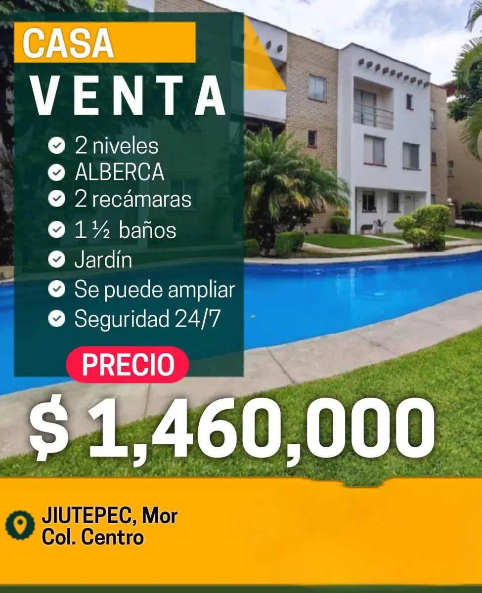 Casa en venta en Centro Jiutepec, Jiutepec