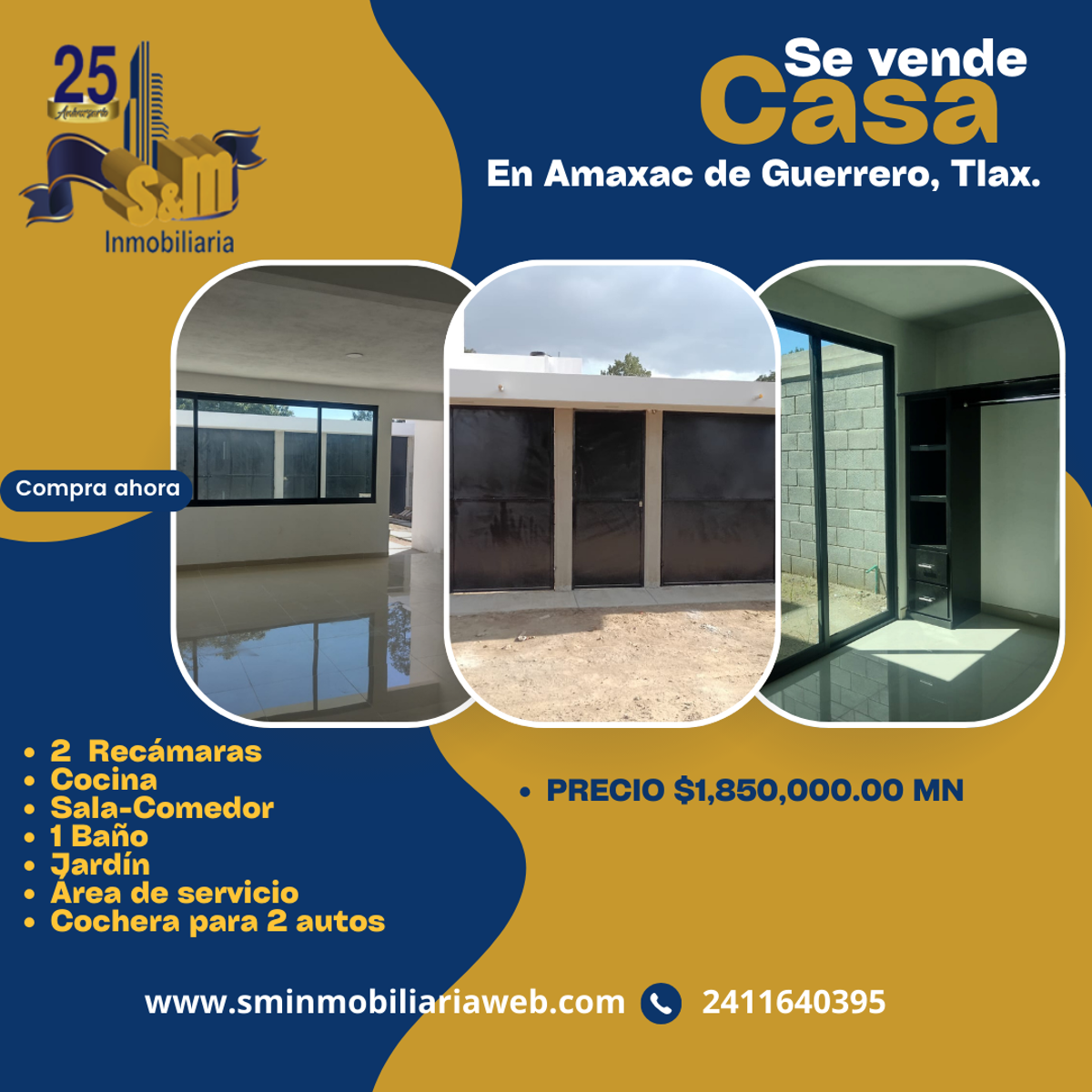 Casa en venta en Tercera Sección, Amaxac de Guerrero — foto 1 de 13