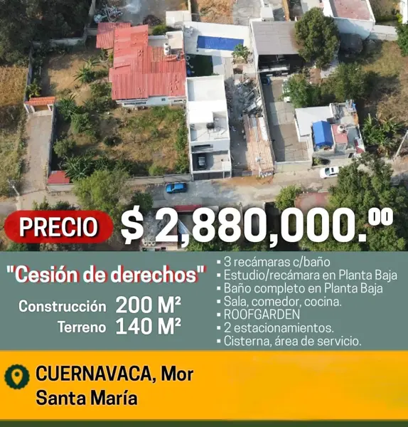 Casa en venta en Santa Maria Ahuacatitlan, Cuernavaca, Morelos