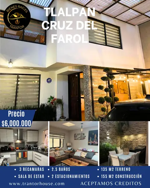 Casa en Cruz del Farol, Tlalpan, Ciudad de México