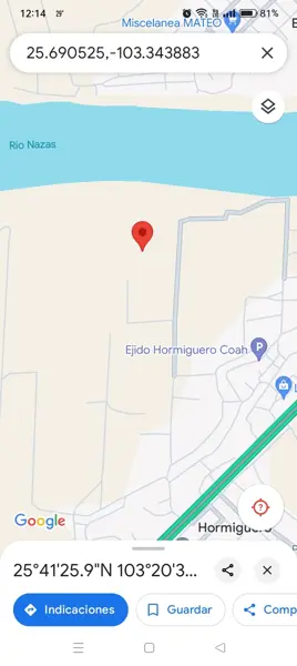Terreno en venta en Hormiguero, Matamoros, Coahuila de Zaragoza Terreno en venta en Hormiguero, Matamoros, Coahuila de Zaragoza
