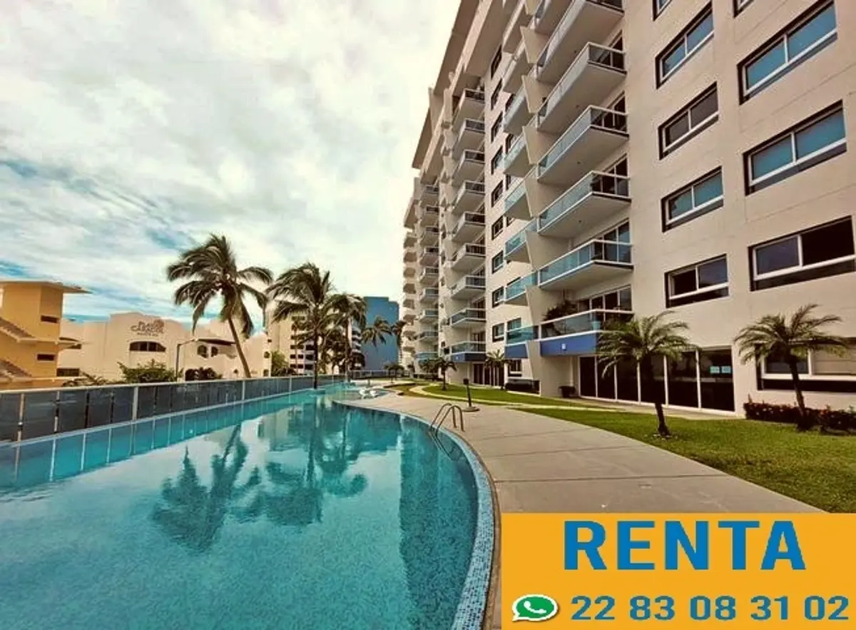 Departamento en renta en Playa de Oro Mocambo, Boca del Río — foto 1 de 7
