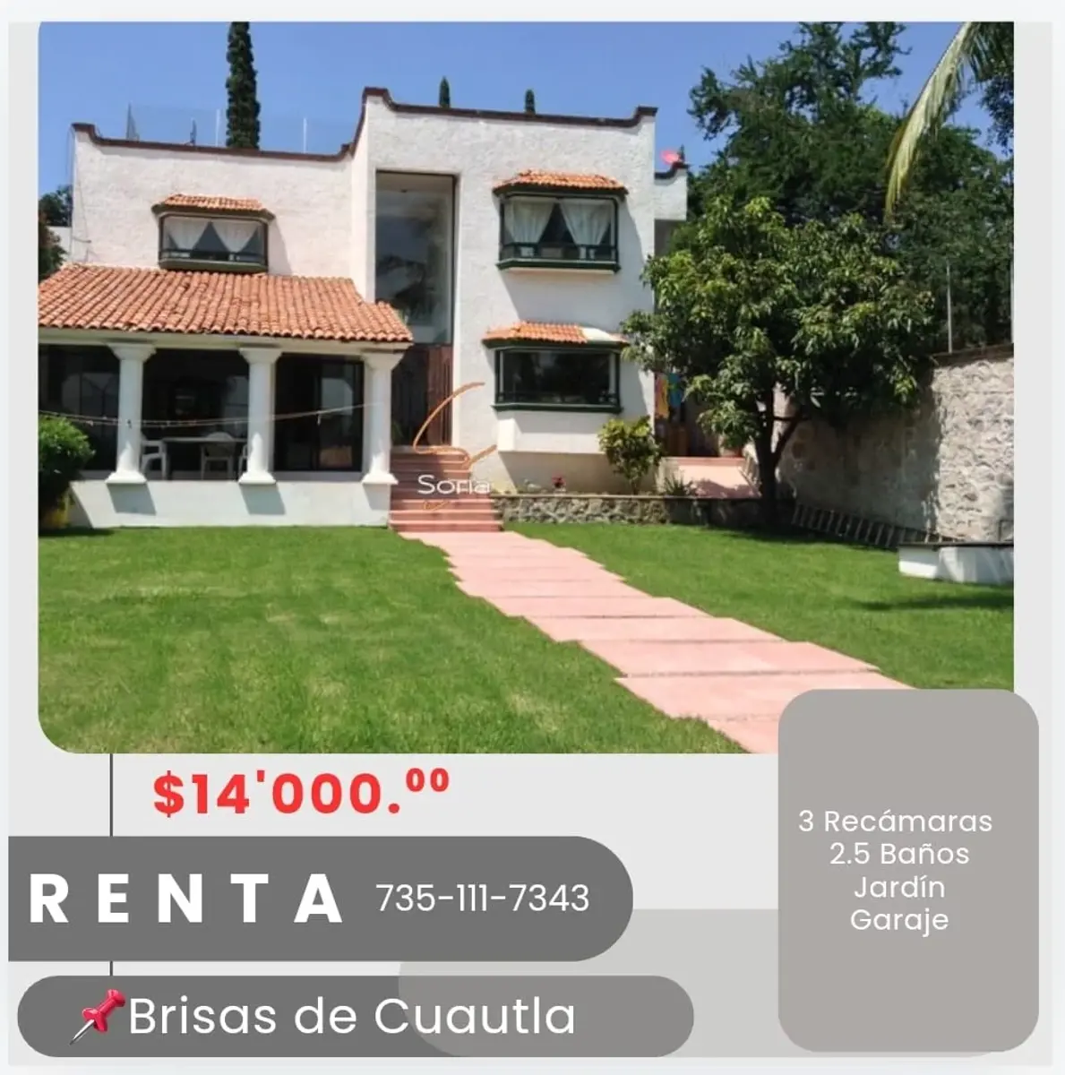 Casa en renta en Brisas de Cuautla, Cuautla — foto 1 de 9