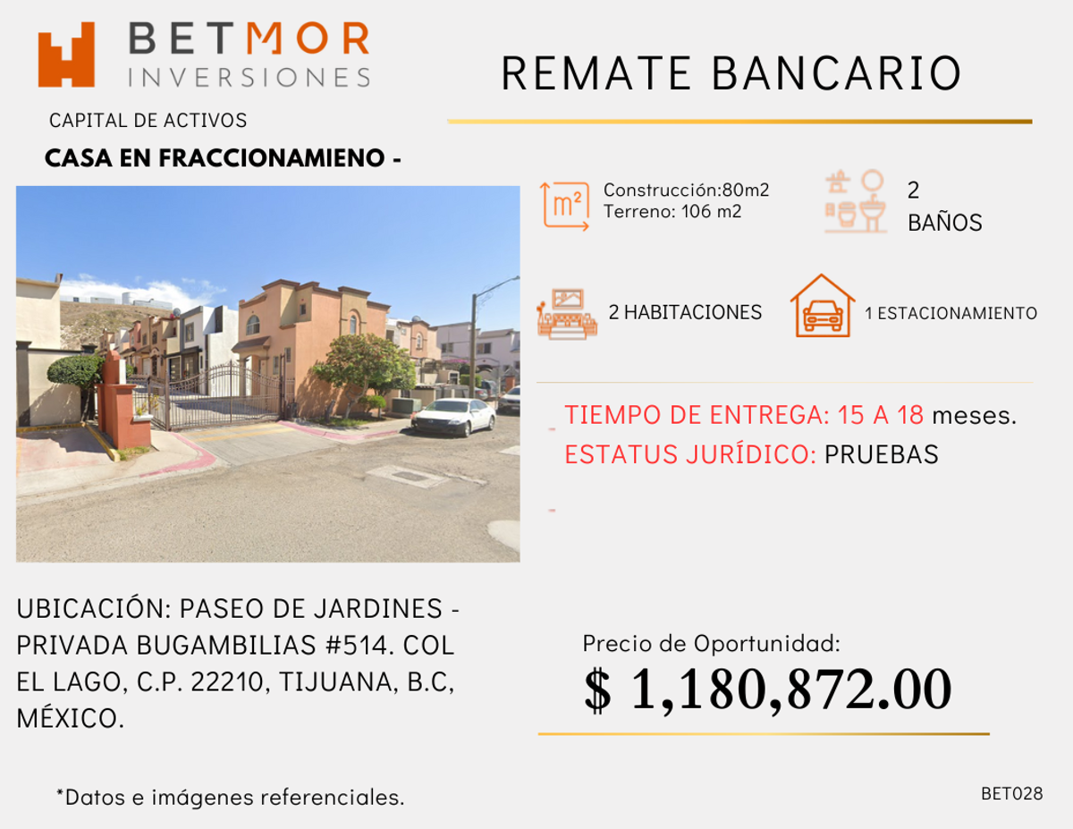 Casa en venta en El Lago, Tijuana — foto 1 de 3