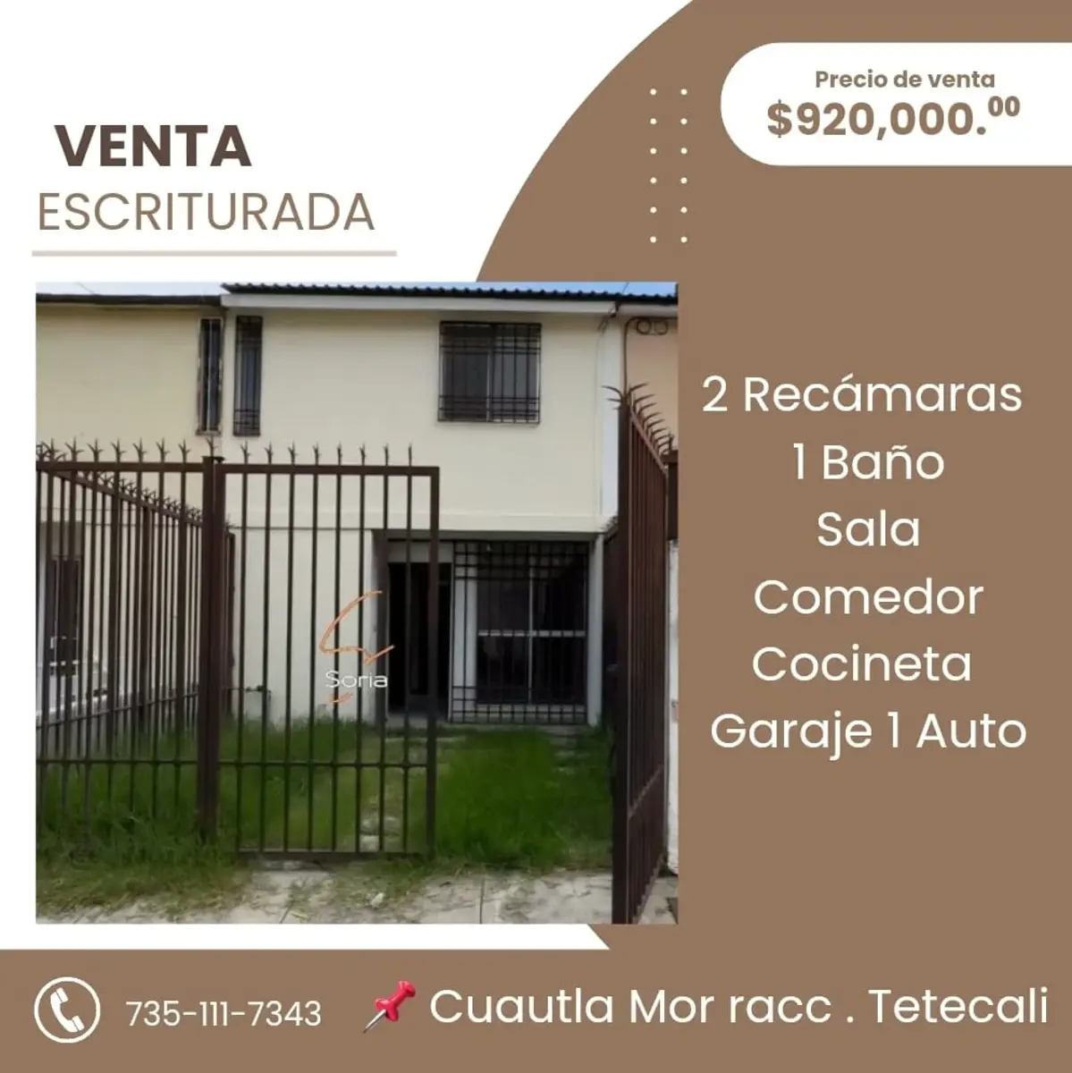 Casa en venta en Tetecalli, Cuautla — foto 1 de 12