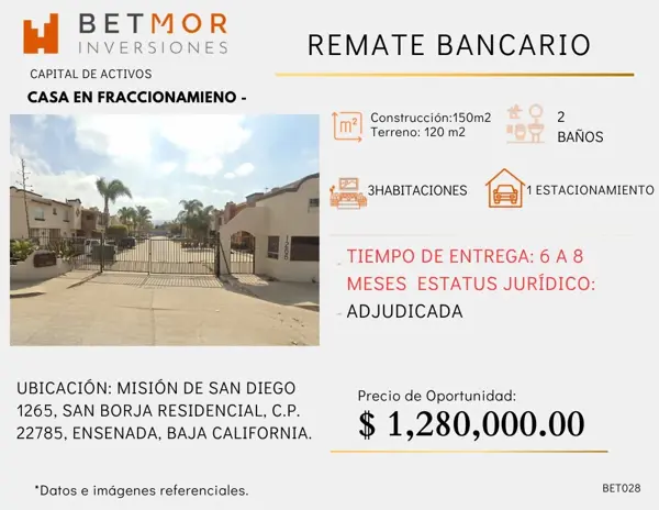 Casa en venta en San Borja Residencial, Ensenada — foto 3 de 5