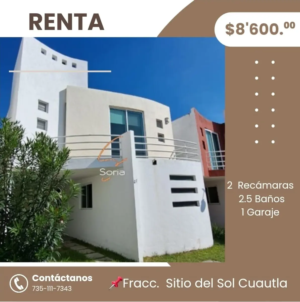 Casa en renta en Sitio del Sol, Cuautla — foto 1 de 24