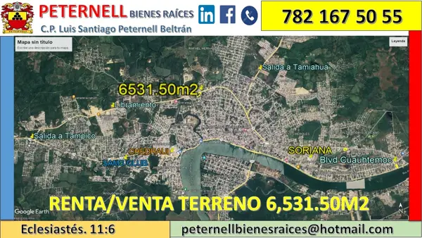 Terreno en renta en Rafael Hernandez Ochoa, Tuxpan — foto 3 de 3