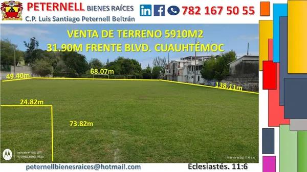 Terreno en renta en Burocratica, Tuxpan, Veracruz de Ignacio de la Llave