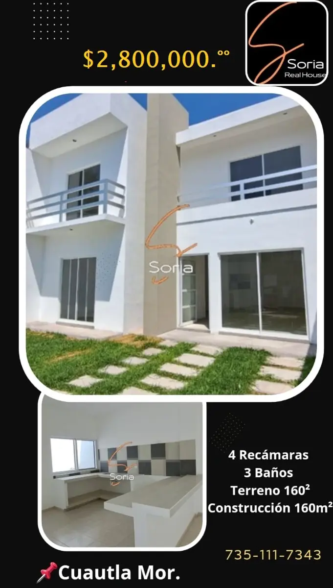 Casa en venta en Hermenegildo Galeana, Cuautla — foto 1 de 26