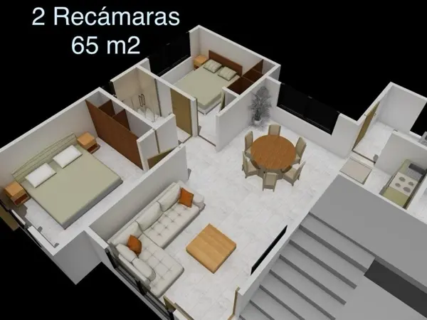 Departamento en renta en Pedregal de las Fuentes, Jiutepec — foto 3 de 4