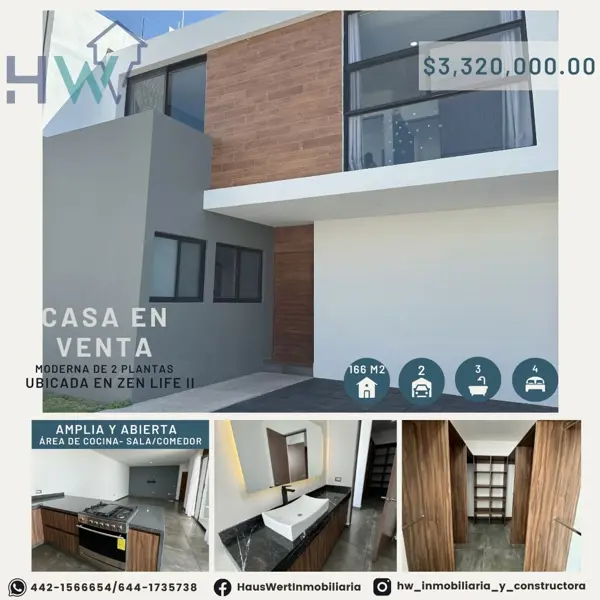 Casa en Zen Life Residencial II, El Marqués, Querétaro