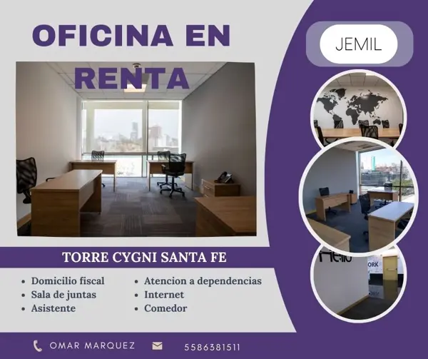 Oficina en El Piru Santa Fe, Álvaro Obregón, Ciudad de México