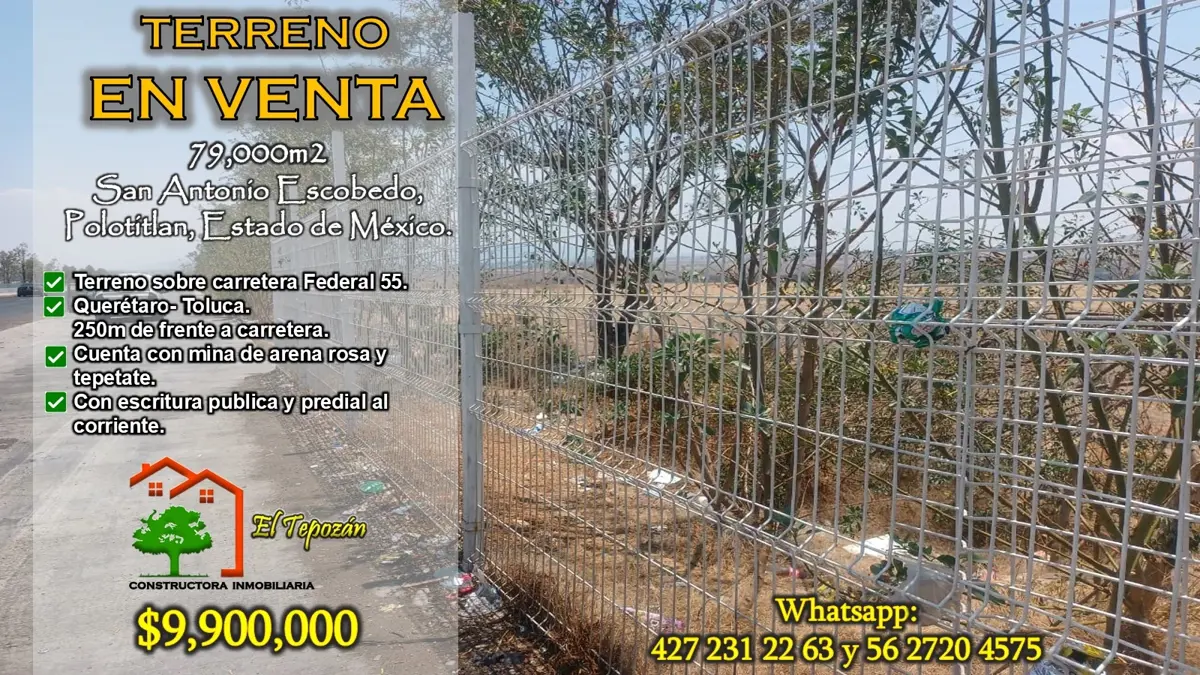 Terreno en venta en San Antonio Escobedo, Polotitlán — foto 1 de 20