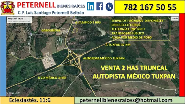 Terreno en venta en Tihuatlan Centro, Tihuatlán, Veracruz de Ignacio de la Llave