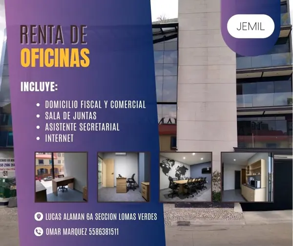 Oficina en Lomas Verdes 6a Sección, Naucalpan de Juárez, México
