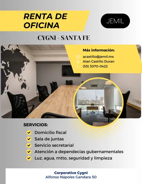 Oficina en El Piru Santa Fe, Álvaro Obregón, Ciudad de México