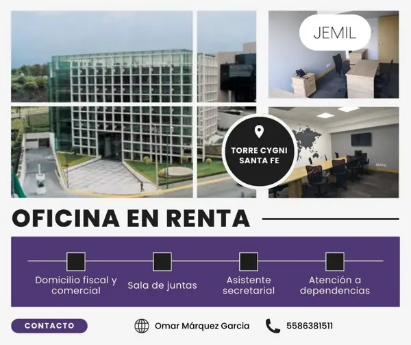 Oficina en El Piru Santa Fe, Álvaro Obregón, Ciudad de México