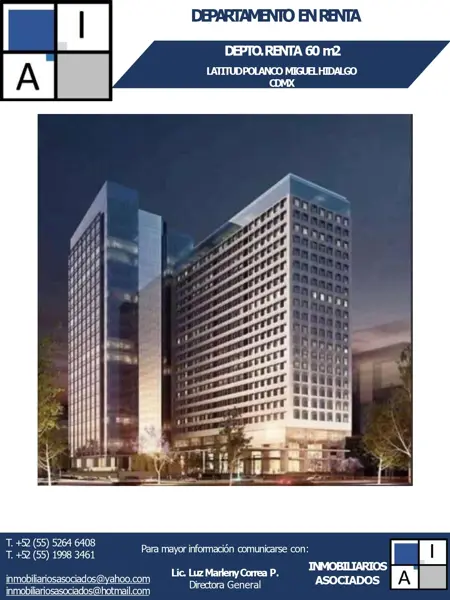 Departamento en renta en Granada, Miguel Hidalgo, Ciudad de México