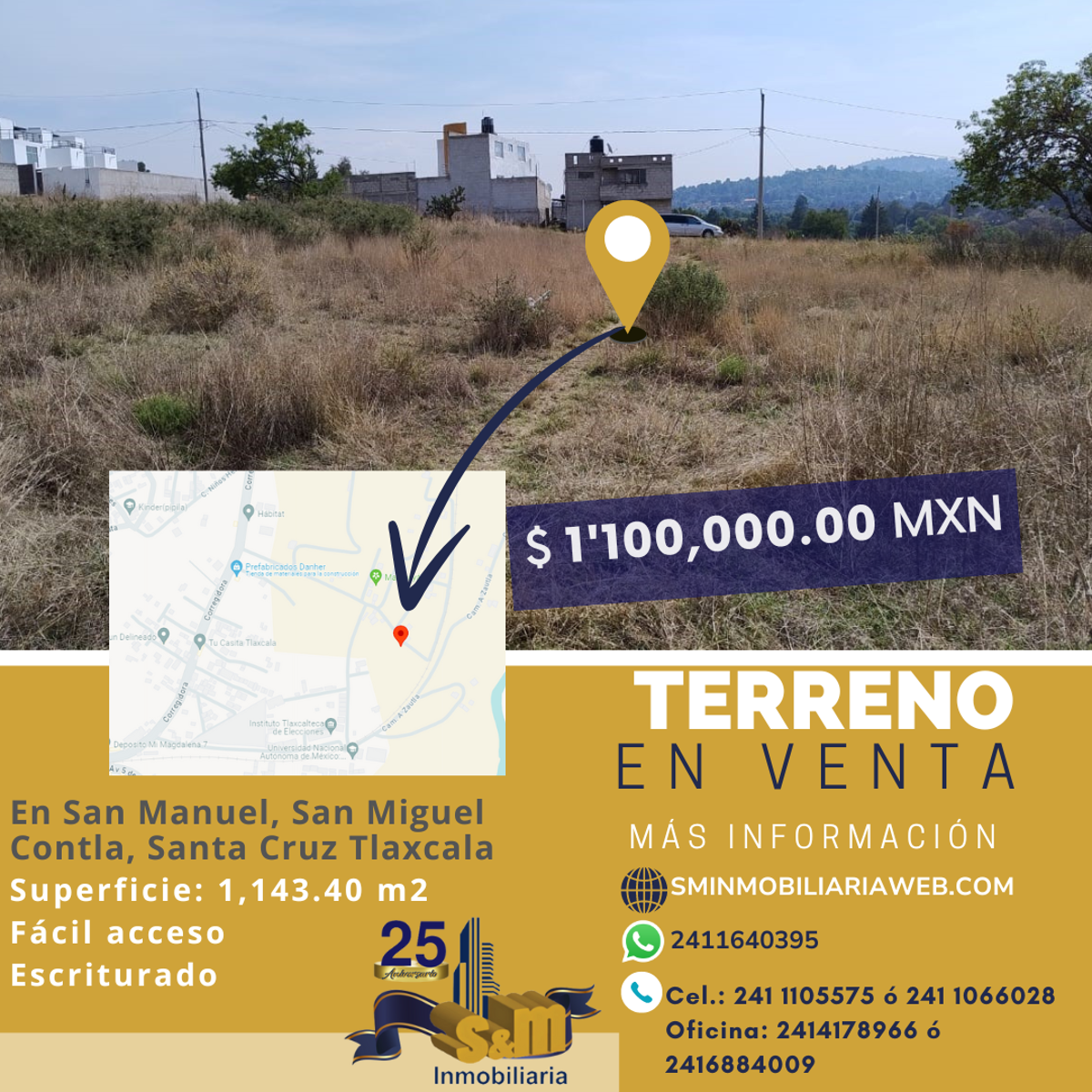 Terreno en venta en San Miguel Contla, Santa Cruz Tlaxcala — foto 1 de 10