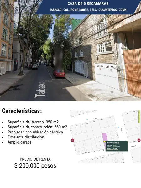 Casa en renta en Roma Norte, Cuauhtémoc — foto 2 de 6