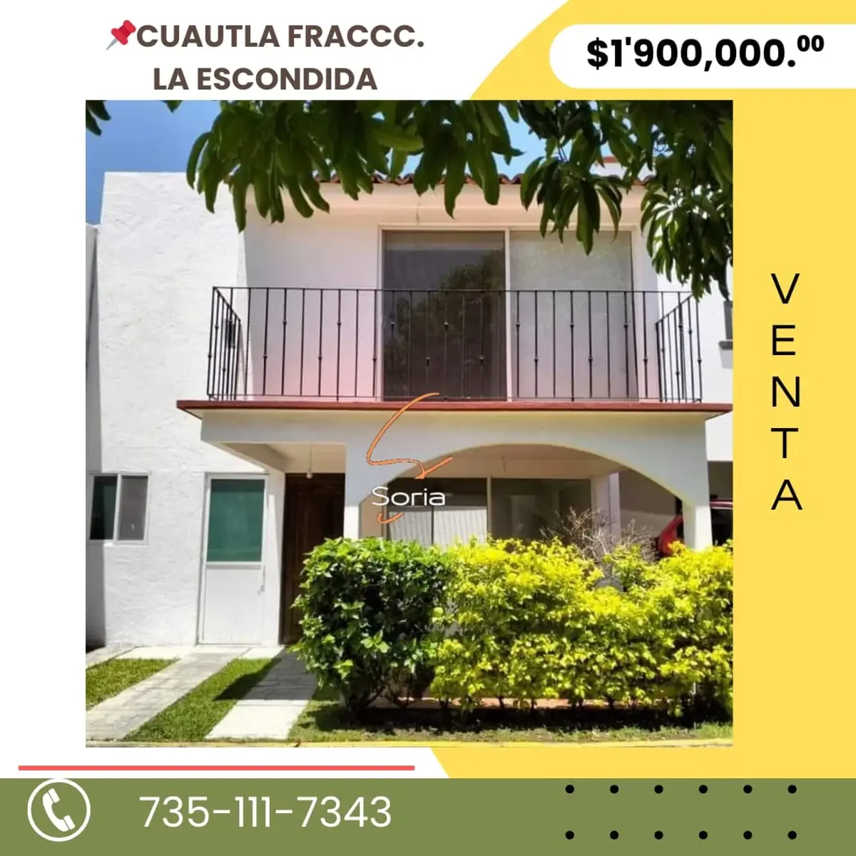 Casa en venta en La Escondida, Cuautla — foto 1 de 11