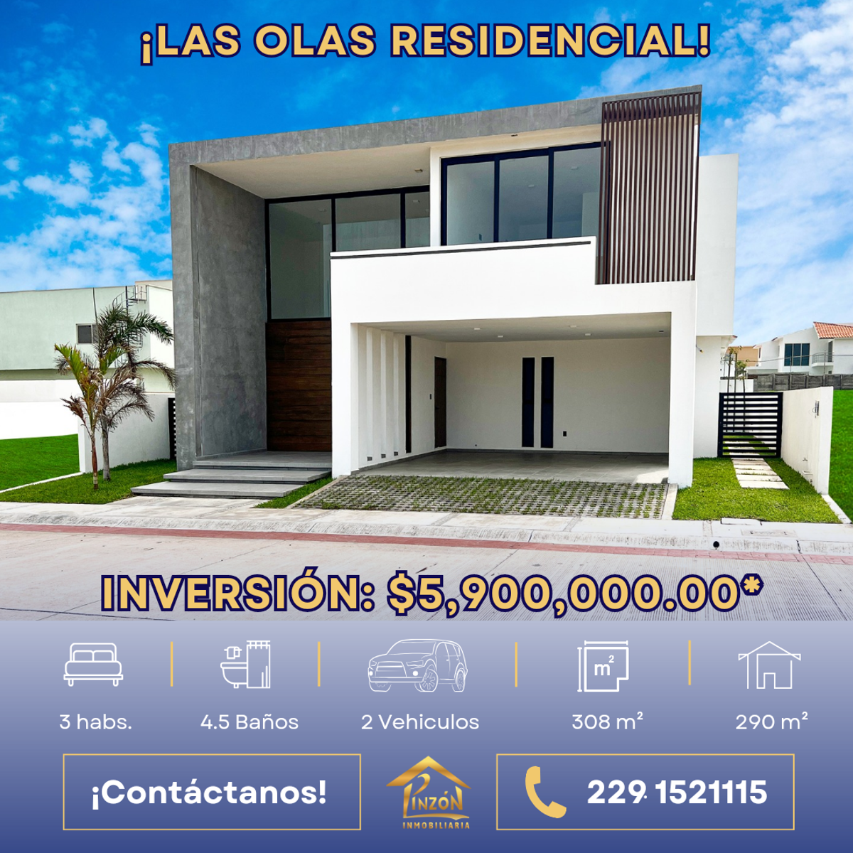 Casa en venta en Las Olas Residencial, Alvarado — foto 1 de 18