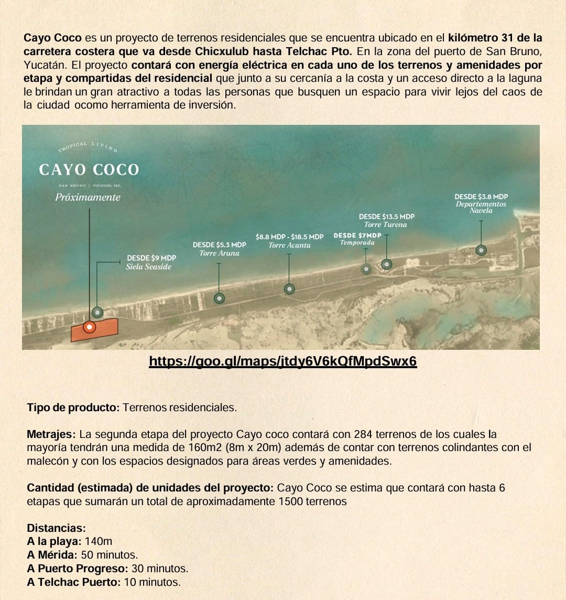 Terreno en venta en Chicxulub Puerto, Progreso — foto 2 de 15