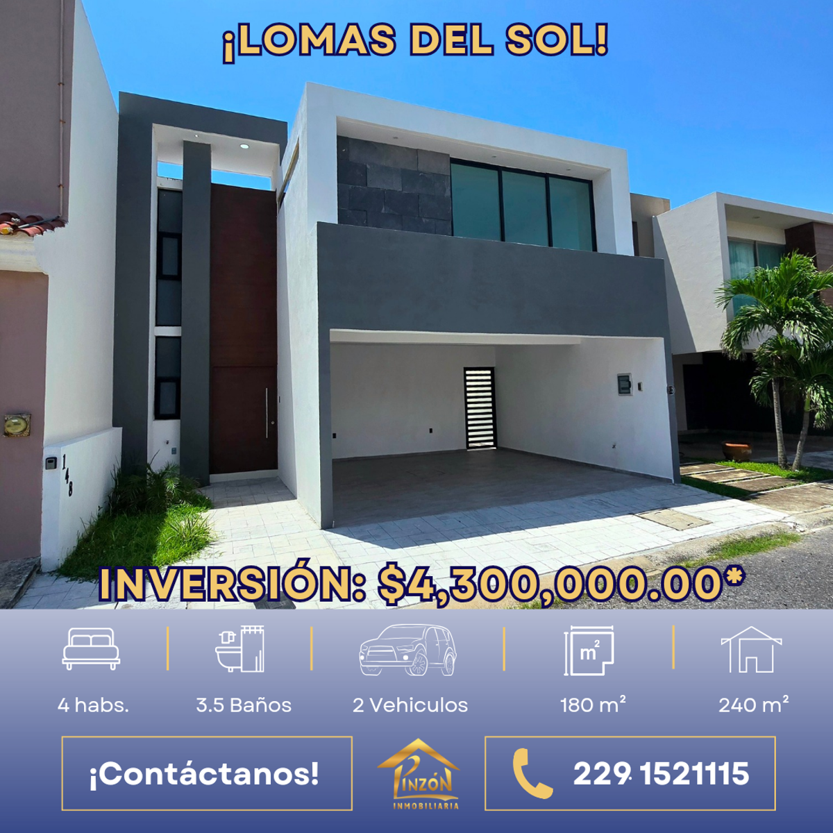Casa en venta en Lomas del Sol, Alvarado — foto 1 de 23