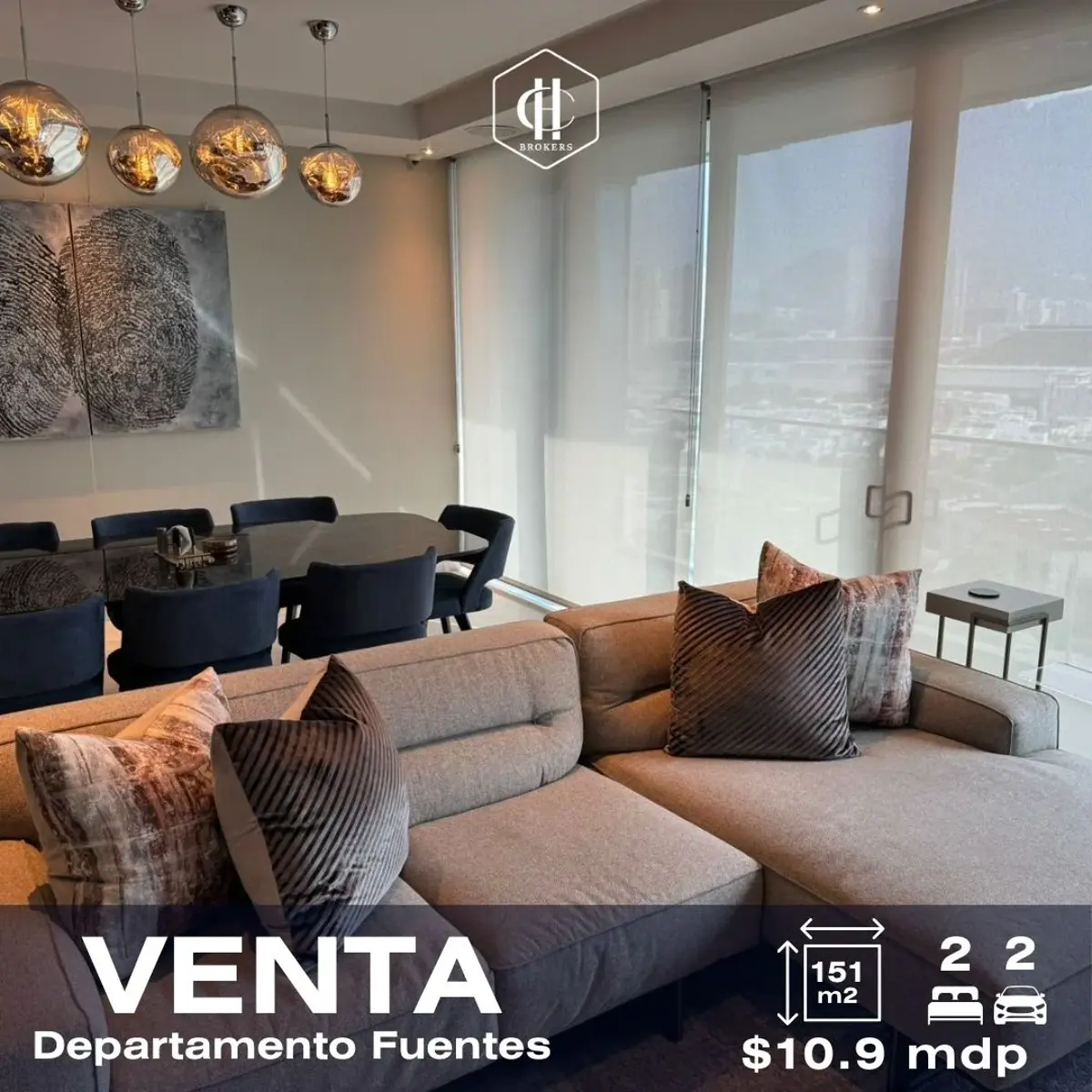 Departamento en venta en Fuentes del Valle, San Pedro Garza García — foto 1 de 10