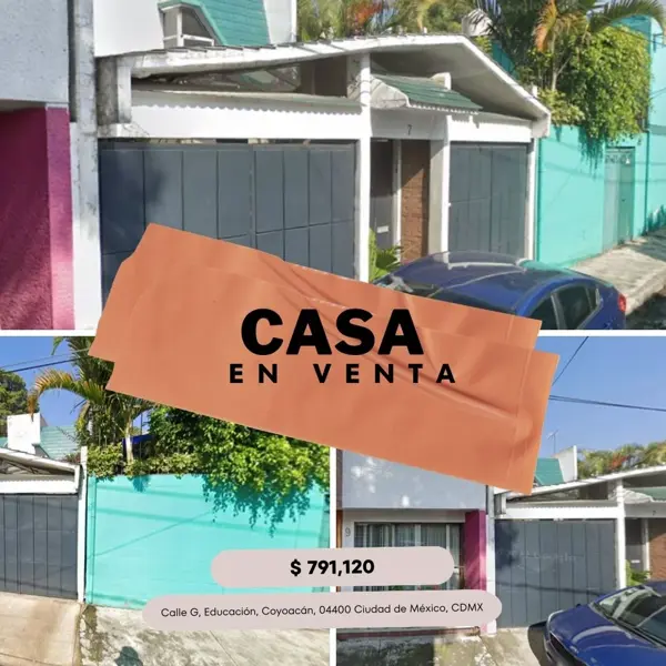 Casa en Educacion, Coyoacán, Ciudad de México