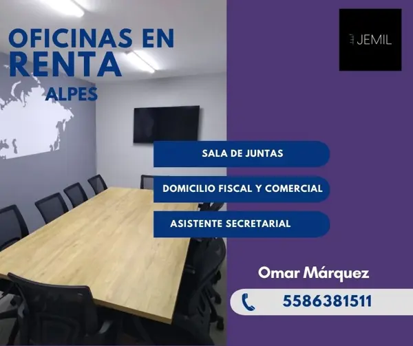 Oficina en Los Alpes, Álvaro Obregón, Ciudad de México