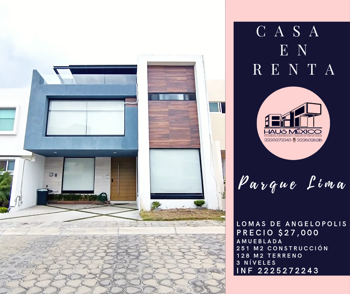 Casa en renta en Lomas de Angelópolis II, San Andrés Cholula — foto 1 de 21