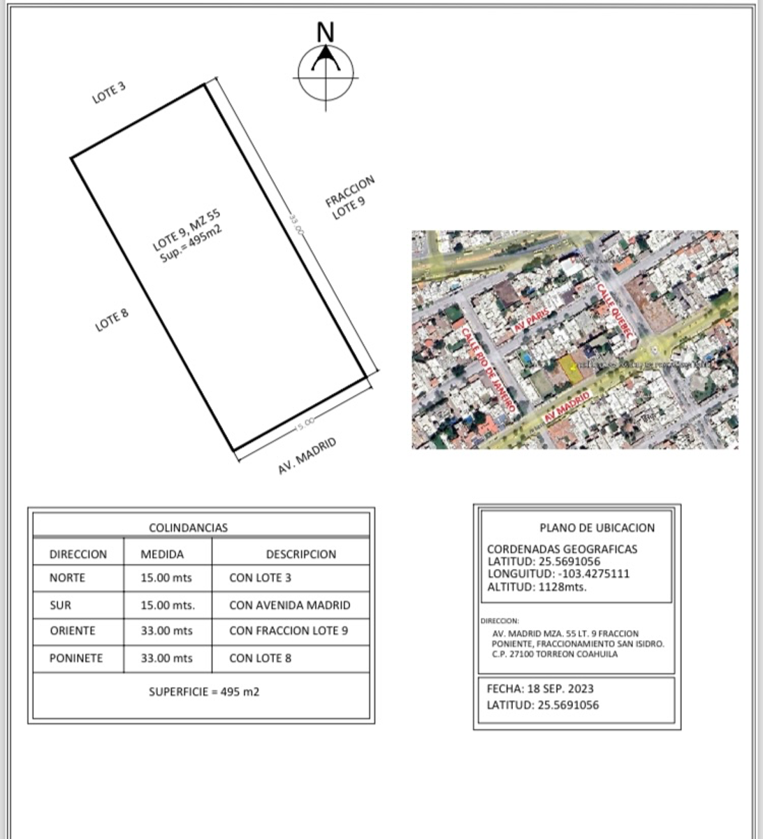Terreno en Venta en San Isidro, Torreón, Coahuila de Zaragoza