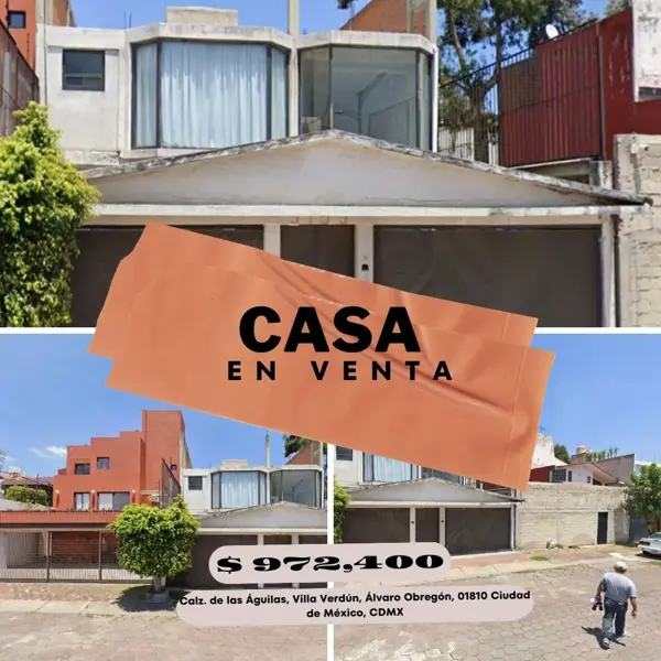 Casa en Villa Verdún, Álvaro Obregón, Ciudad de México