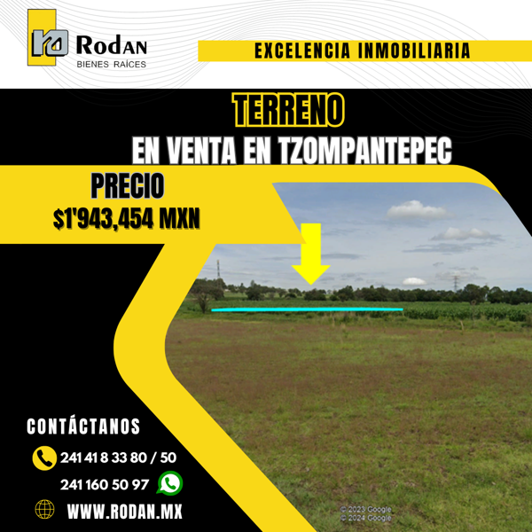 Terreno en venta en San Andres Ahuashuatepec, Tzompantepec, Tlaxcala